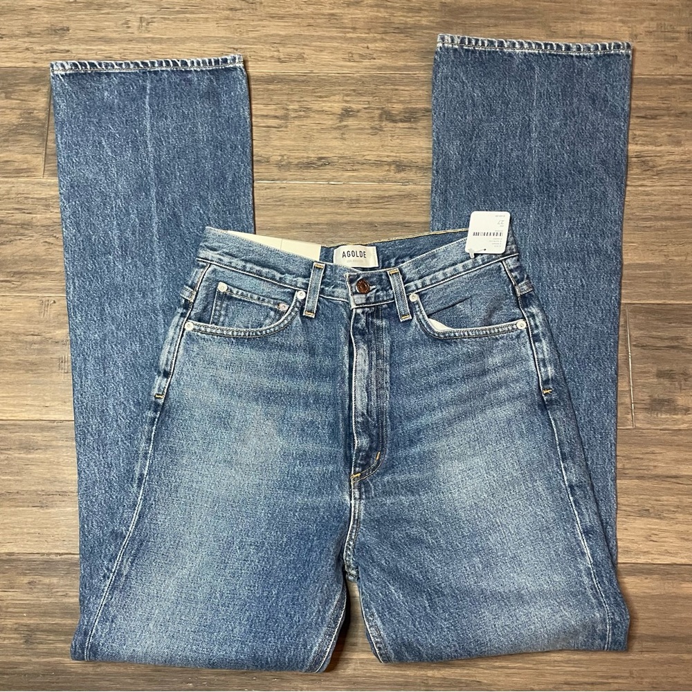 Free People Agolde Vintage Hi Rise Flare Absolute Jeans Size 27 NWT